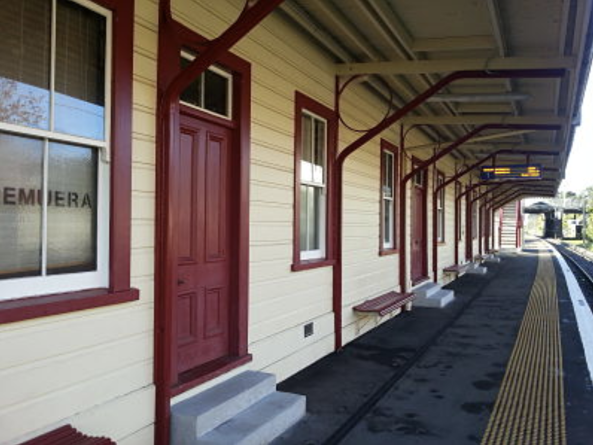 Exterior of Remuera Railway Station 2014.
